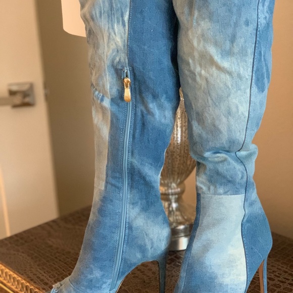 COPY - Knee high open toe boots - Picture 8 of 10